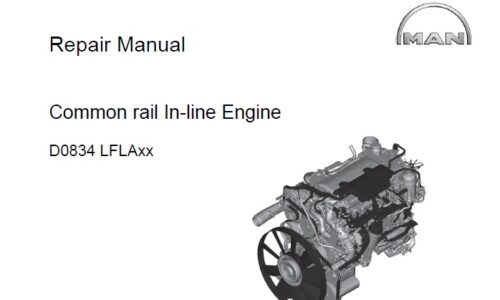 MAN D0834 LFLAxx Common Rail In-line Engine Repair Manual