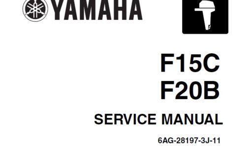 Yamaha F15C, F20B Outboards Service Repair Manual